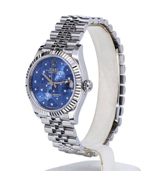 rolex flower dial 31mm|Rolex datejust 31 blue dial.